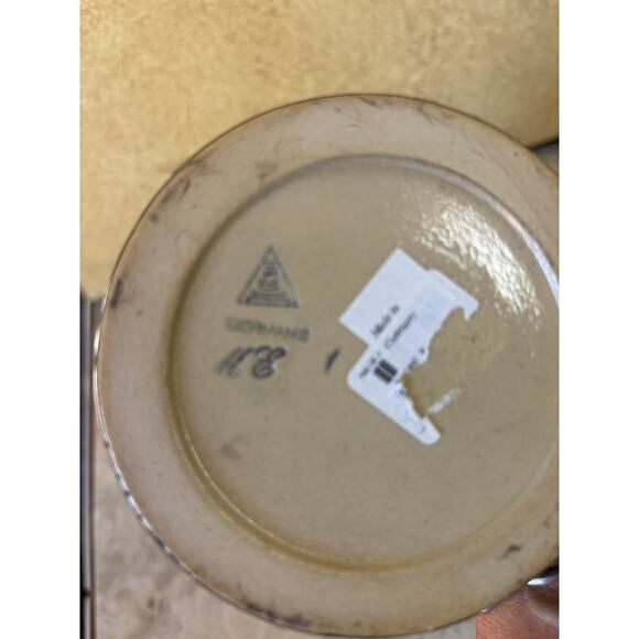 Vintage German Beer Stein Pewter Lid Zoller & Born Coat Of Arms 7" New NWT - Picture 8 of 8